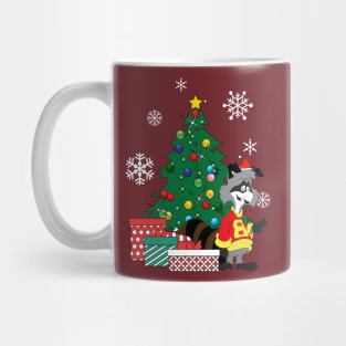 Bert Racoon Around The Christmas Tree Mug